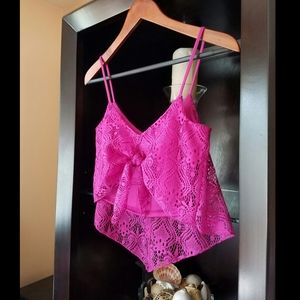 Lacey crop top! XS-S